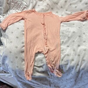 Lot of 2- little me - Ruffled Kids One Piece- bamboo softness!